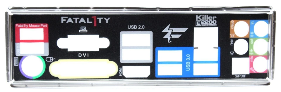 ASRock Fatal1ty Z97 Killer - Blende - Slotblech - IO Shield   #110782 - Bild 1 von 1