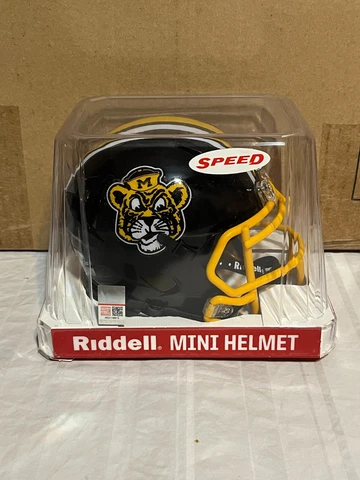 Missouri Tigers NCAA Riddell Speed Black Throwback Alternate Mini Helmet Cover