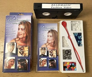 Vintage NOS 90s Beadmagic Bead Hair Styling Kit Complete - Picture 1 of 16