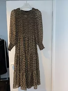 caroline morgan dress 12 leopard - Picture 1 of 7