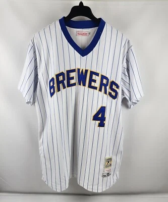 Vintage Paul Molitor 1982 Mitchell & Ness Jersey Men 54 XXL Cooperstown Brewers - Image 1 of 4