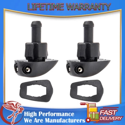 2Pcs Dual Holes Car Windshield Washer Nozzle Wiper Spray Sprayer Jet For CAR SUV - Image 1 of 4