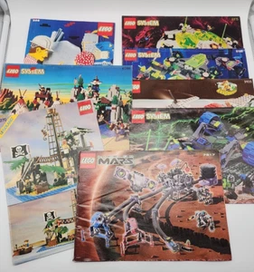 8x Lego OBA Anleitungen 80er 90er System, Mars, Legoland, Piraten, Indianer - Bild 1 von 20