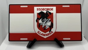 NRL Inspired Licence Plate - St George Illawarra Dragons - Picture 1 of 1