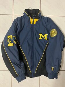 Vintage Embroidered Pro Player Michigan Wolverines Jacket Adult X-Large