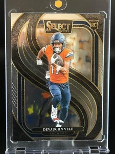 2024 Panini Select DeVAUGHN VELE (RC) Premier Level ROOKIE Card #150 Broncos - Bild 1 von 6