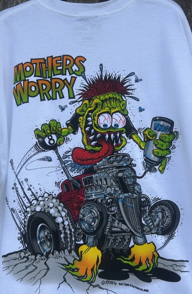 Mopar Clothing Ratfink Men’s (L) Double Sided Graphic T-Shirt Mother’s Worry - Image 1 of 4