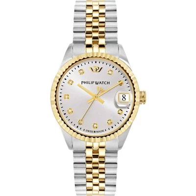 Orologio donna Philip Watch Caribe r8253597613 Bicolore Oro Dorato Diamanti 35mm - Immagine 1 di 2
