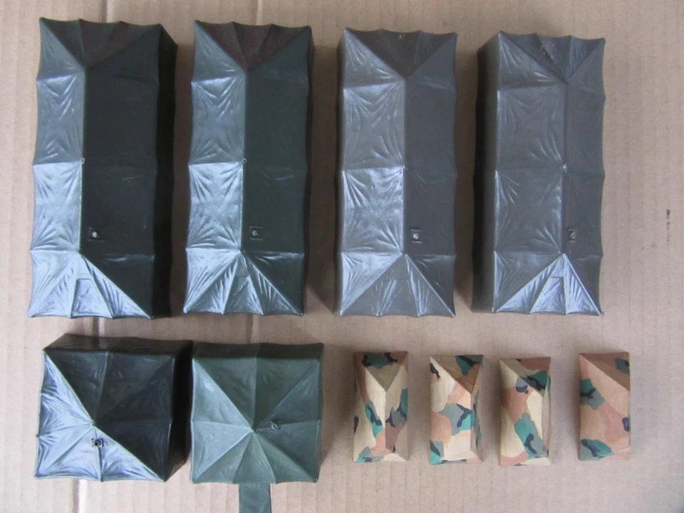 Konvolut: 10 Zelte der Bundeswehr/US Army von Roco in 1:87 für Bastler - Bild 1 von 4