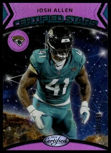 2024 Panini Certified #11 Josh Hines-Allen Certified Stars Mirror Pink #/199 - Bild 1 von 2
