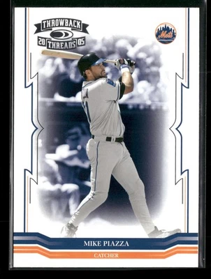 Donruss Throwback Threads #31 Mike Piazza New York Mets 2005 Foto 1 de 2