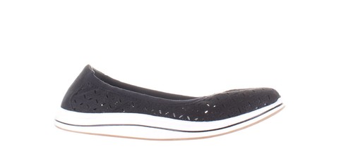 Ballerine casual Clarks da donna Breeze Roam nere taglia 7 (7825987)