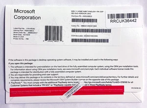 Microsoft Windows 11 Home DVD (OEM Version) - New - Picture 1 of 2