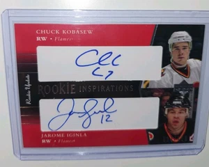 Actualización de novato Upper Deck 2002-03 portabrocas automático doble Kobasew/Jarome Originla/199 (AU) - Imagen 1 de 8