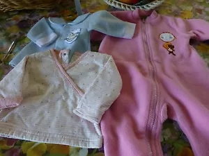 Neuf !! 3 pièces 6 mois !! bébé layette pyjamas etc.. - Imagen 1 de 3
