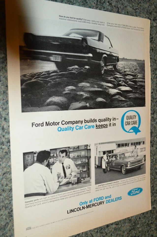 Ford Galaxy 500 1965 original anuncio grande impreso 65 negro Foto 1 de 1