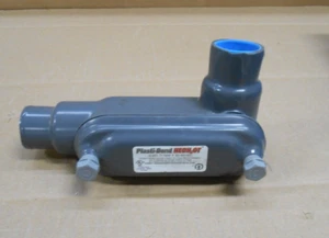 ROB ROY PRHLR38 1" PVC COATED CONDUIT BODY TYPE LR FORM 8 = LR38-G (10+ AVAIL) - Picture 1 of 2