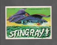 1980 Topps WEIRD WHEELS "Stingray" Sticker #11 Ex/NM