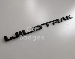 Letras negras mate del portón trasero o insignia del ala lateral para Ford Ranger Wildtrak - Imagen 1 de 4
