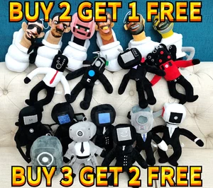 Plush Doll Skibidi Toilet Toiletman Cameraman Speakerman Funny Game Stuffed Toys - Picture 1 of 31