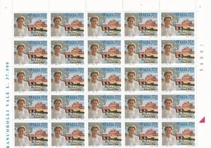 SA13c Italy 1997 Paola Ruffo of Calabria, Queen of Belgium mint part of sheet - Picture 1 of 1