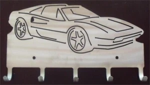 Ferrari 308 Magnum Style Muscle Car Lover Hook Type Key Rack Burn Out Ready - Picture 1 of 1