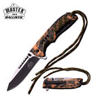 SPRING-ASSIST FOLDING KNIFE | Forest Camo Paracord Tactical Survival Blade EDC