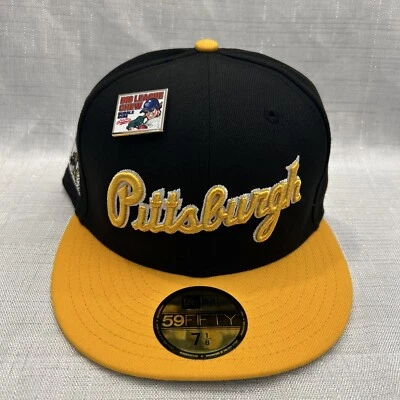 RARE New Era x Big League Chew Pittsburgh Pirates LE Pin Fitted Hat Size 7 1/8 - Image 1 of 4