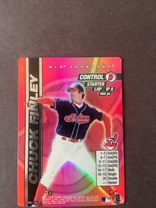 2000 MLB Showdown Chuck Finley 1st Edition FOIL Pennant Run Cleveland Indians