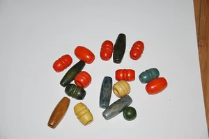 Lot of 55 Vintage Wooden Beads for Macrame Projects Several sizes and colors - Picture 1 of 6