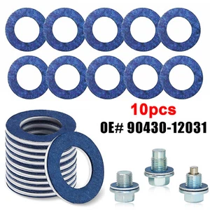 90430-12031 For Toyota Lexus SCION Oil Drain Plug Washer Gasket Set of 10pcs - Picture 1 of 8