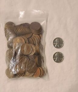 2 1943 Silver Wheat + 112 LOT Of  1930's - 1940's - 1950's Lincoln Wheat Pennies