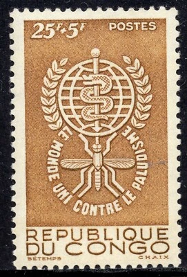 1133 - Congo 1962 - The World United Against Malaria - MNH Set - Image 1 of 2