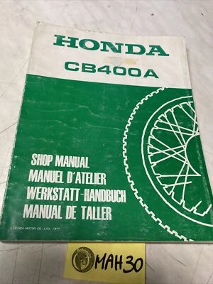 Honda CB400A Automático CB400A Suplemento Manual Revisión Técnica Taller 400 - Imagen 1 de 4