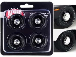 Mopar Black Steel Wheel and Tire Set of 4 pieces 1/18 by ACME - Picture 1 of 1