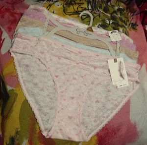5 JESSICA SIMPSON JS72986RS ULTRA FLIRTY RUCHED SHEER LACE BIKINI PANTIES XL - Picture 1 of 2