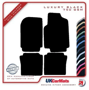 Fits Alfa Romeo 75 / Alfetta 1990-1992 Hitech Black Luxury Tailored Car Mats - Picture 1 of 18