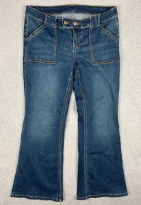BDG Urban Outfitters Jeans Women 33x29.5 Blue Micro Flare Y2K Relaxed Denim - Picture 1 of 12