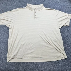 UltraClub Polo Shirt Mens 3XL YellowGold Big Man Pima Interlock Casual Golf - Picture 1 of 11