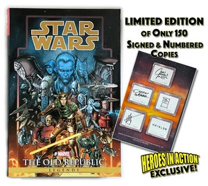 Star Wars Legends Knights of the Old Republic HC Omnibus S/N Ltd 150 Signed by 5 - Picture 1 of 7