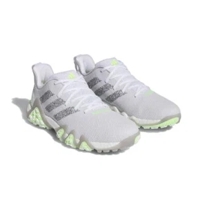 NEW adidas Men's Codechaos Spikeless Golf Shoes Medium White Grey Lemon - Picture 1 of 5