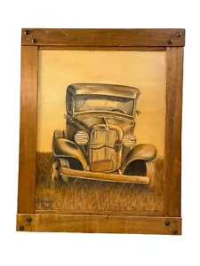Vintage Original Ölgemälde ""1930 Ford Modell A"" von Rebecca Neal Singed 1997 - Bild 1 von 21