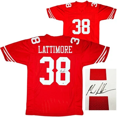 San Francisco 49ers Marcus Lattimore Autographed Signed Red Jersey Beckett - Image 1 of 4