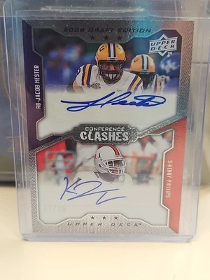 2008UpperDeck DE ConferenceClashes Kenny Phillips, Jacob Hester Duel Autos 17/25 - Image 1 of 3
