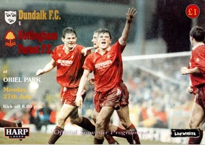 Dundalk FC v Nottingham Forest 1992-1993 Pre-Season Friendly 27/07/1992 - Picture 1 of 1