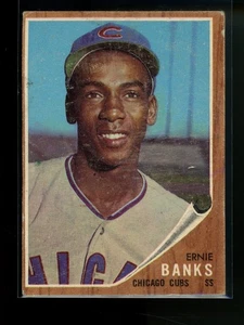 Set Topps 1962 Break Ernie Banks #25 pauvre - Photo 1/2