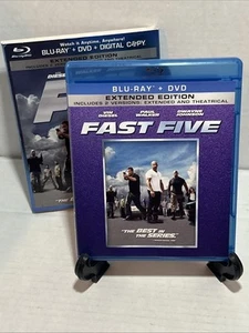 Fast Five (Blu-ray, 2011) Extended Edition w/ DVD & Slipcover - LIKE NEW - Picture 1 of 2
