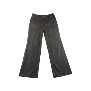 Ann Taylor LOFT Petite Womens Gray Metallic Flare Dress Pants Size 2P - Picture 1 of 7