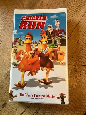 Chicken Run VHS 2000 Video Tape DreamWorks Original Family Movie VTG Clamshell - Image 1 of 4