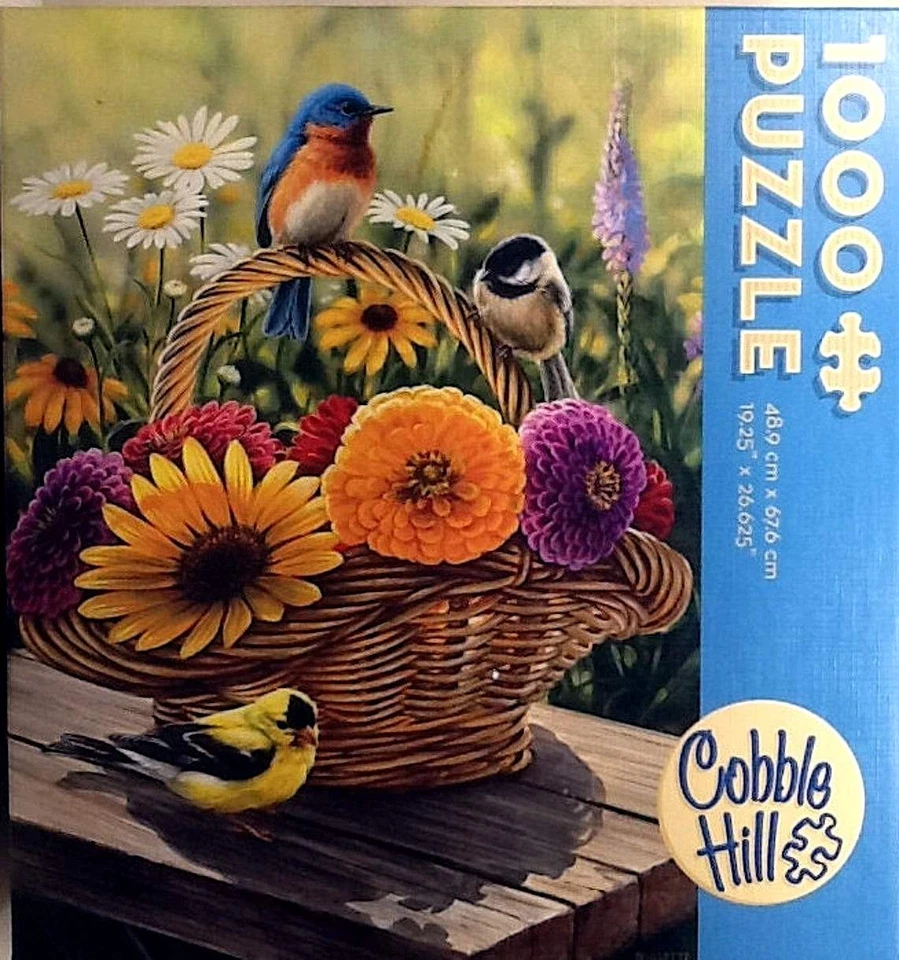 Summer Bouquet Rosemary Millette 1000 pc 19.25" X 26.625" Cobble Hill #57173 - Image 1 of 1